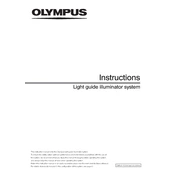 Olympus Light Guide Illuminator System manual cover