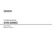 Denon AVR-2309CI manual cover