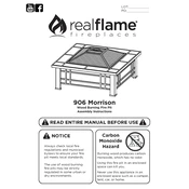 Realflame 906 Morrison manual cover