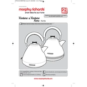 Morphy Richards 100130 Venture and Venture Retro Kettle  manual cover