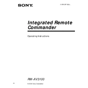 Sony RM-AV3100 manual cover