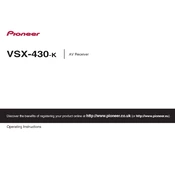 Pioneer VSX-430-K manual cover