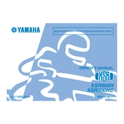 Yamaha XSR900H, XSR900HC XSR 2017 manual cover