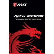 MSI Optix AG32CQ manual cover