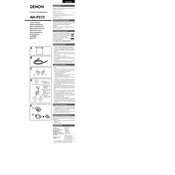 Denon AH-P372 manual cover