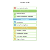 Nintendo Pokemon Shuffle manual cover