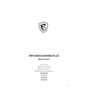 MSI MPG B550 Gaming Plus manual cover