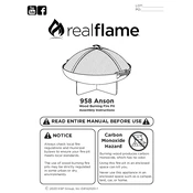 Realflame 958 Anson manual cover