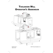 Haas Toolroom Mill Supplement manual cover