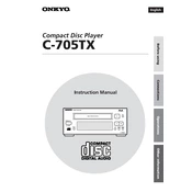 Onkyo C 705TX manual cover