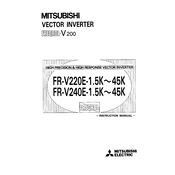 Mitsubishi Electric FR V200 manual cover