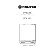 Hoover HBRUP 160 K manual cover