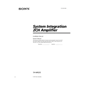 Sony TA-MR2ES manual cover