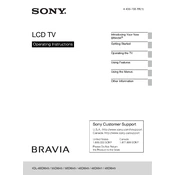 Sony KDL-40EX645 manual cover