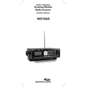 Whistler WS1065 Digital Trunking Radio Scanner manual cover