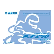 Yamaha XT250B C XT250 2012 manual cover