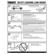 Thule Locking Low Rider 821XT manual cover