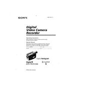 Sony DCR-TRV510 manual cover