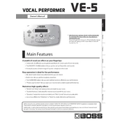 Boss VE-5 manual cover