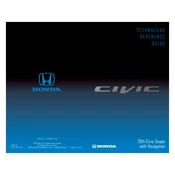 Honda Civic Coupe with 2014 Navigation 2014 Technology manual cover