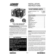 Lennox 12CHP manual cover