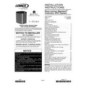 Lennox XP21 manual cover