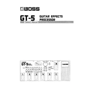 Boss GT-5 manual cover