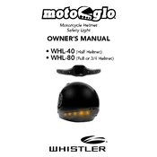 Whistler WHL40 Helmet Safety Light manual cover