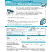 Epson Stylus Color 900G manual cover