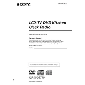 Sony ICF-DVD57TV manual cover