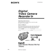 Sony DCR-TRV240 manual cover