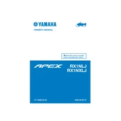 Yamaha RX1NLJ, RX1NXLJ 2018 Apex manual cover