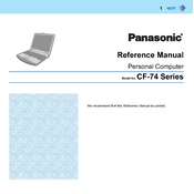 Panasonic CF-74 Series manual cover