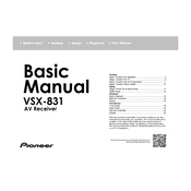 Pioneer VSX-831 manual cover