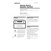 Sony SRS A71 manual cover