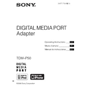 Sony TDM-iP50 manual cover