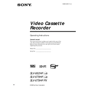 Sony SLV-662HF manual cover