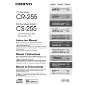 Onkyo CS 255 manual cover