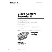 Sony CCD-TR517 manual cover