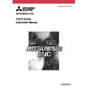 Mitsubishi Electric CNC 700, 70 Series manual cover