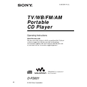 Sony D-FS601 manual cover