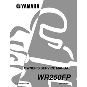 Yamaha WR250FP 2002 manual cover