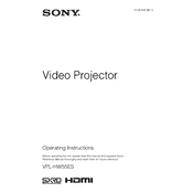 Sony VPL-HW55ES manual cover