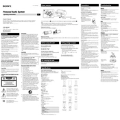 Sony ZS-S2iP manual cover