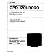 Sony CPD-1201 manual cover