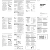 Sony XM-ZR1252 manual cover