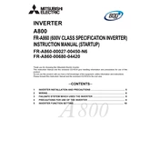 Mitsubishi Electric A 800 manual cover