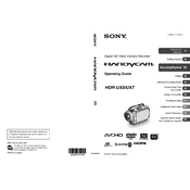 Sony HDR-UX5 manual cover