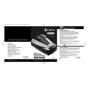 Cobra XRS 9430 manual cover