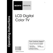 Sony KDL-22L5000 manual cover